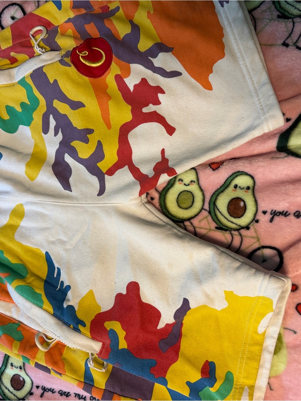 Cookies Multicolor Graphic Print Men’s Shorts – White Base